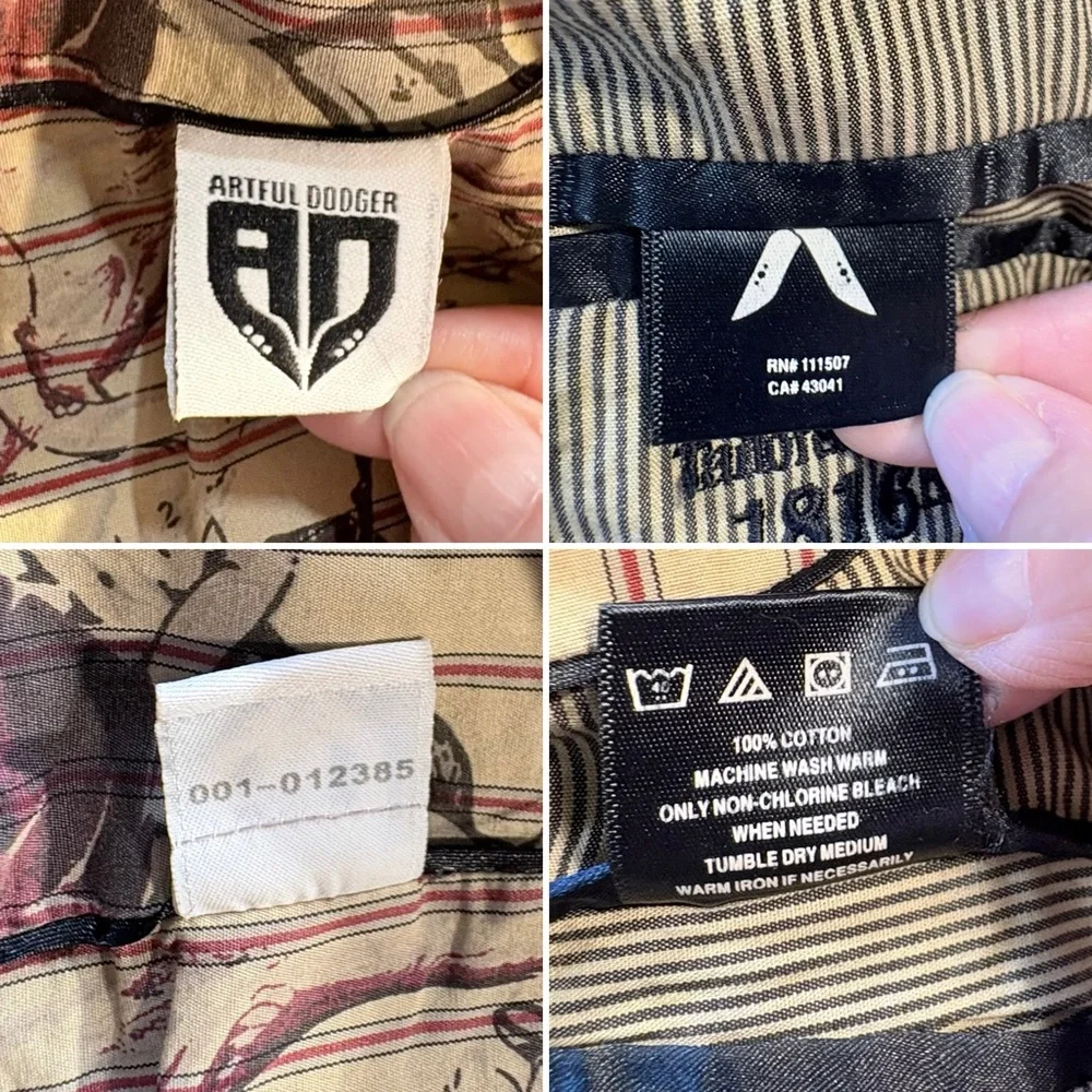 Artful Dodger Heritage Tailor Pinstripe Jacket Rare Limited Run Vntg XXL (XL) 🧡